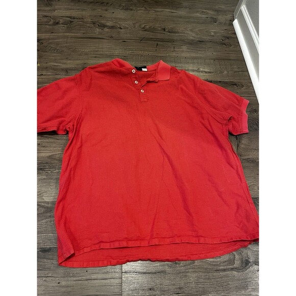 Patagonia Other - Vintage Patagonia 1990s Cotton Mesh Polo Shirt – Red, Size L (Made in Hong Kong)